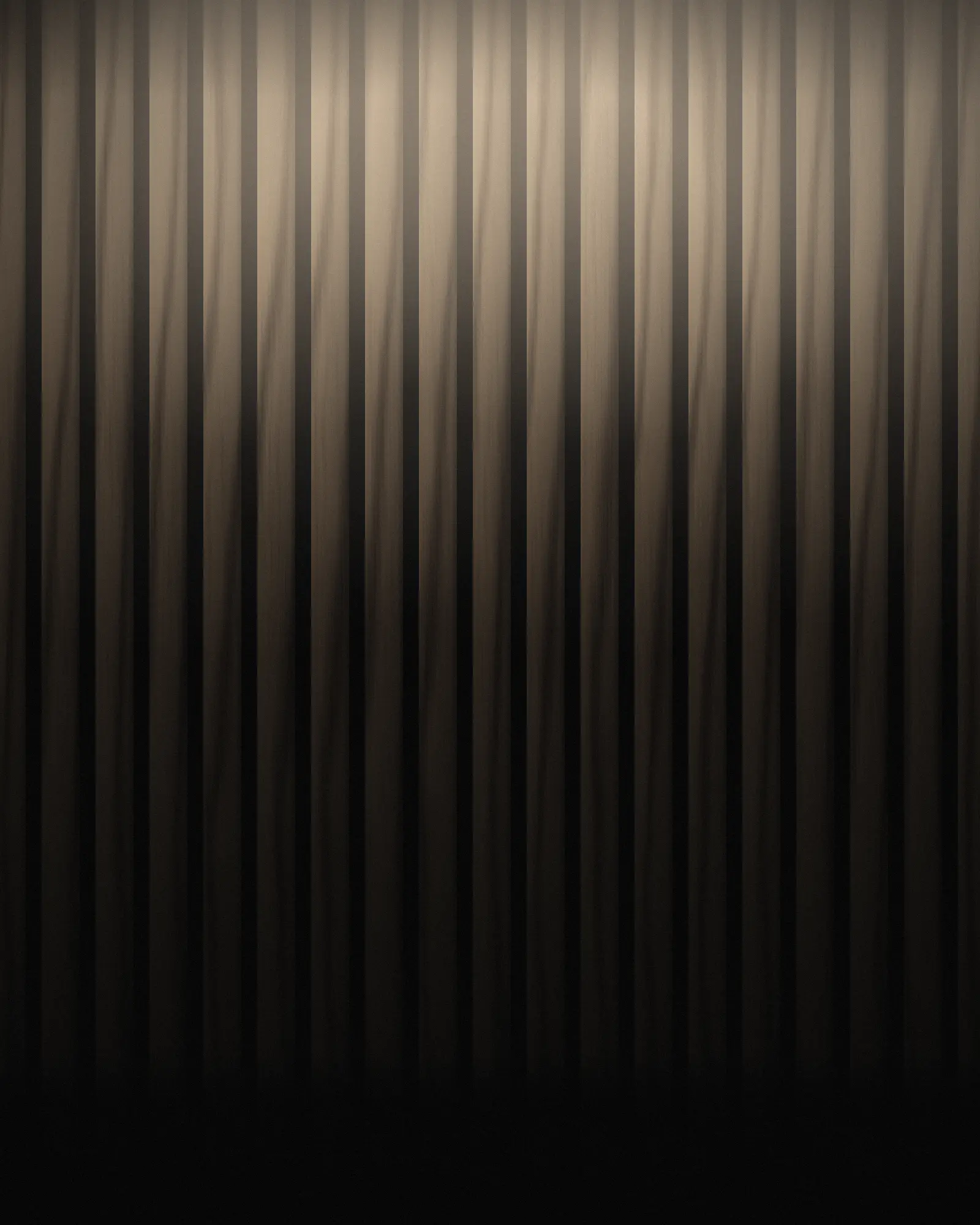 Timber slat wall lit from above